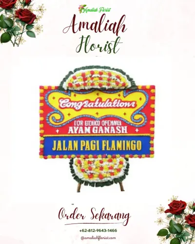 Bunga Papan Congratulation di Timungan Lompoa